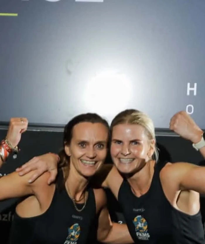 Gry og Selma jubler etter fullført Hyrox Oslo