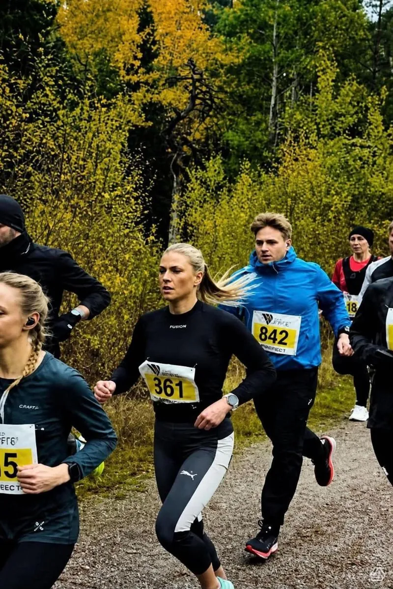 Karianne Holene underveis i Fredrikstadmarka Rundt