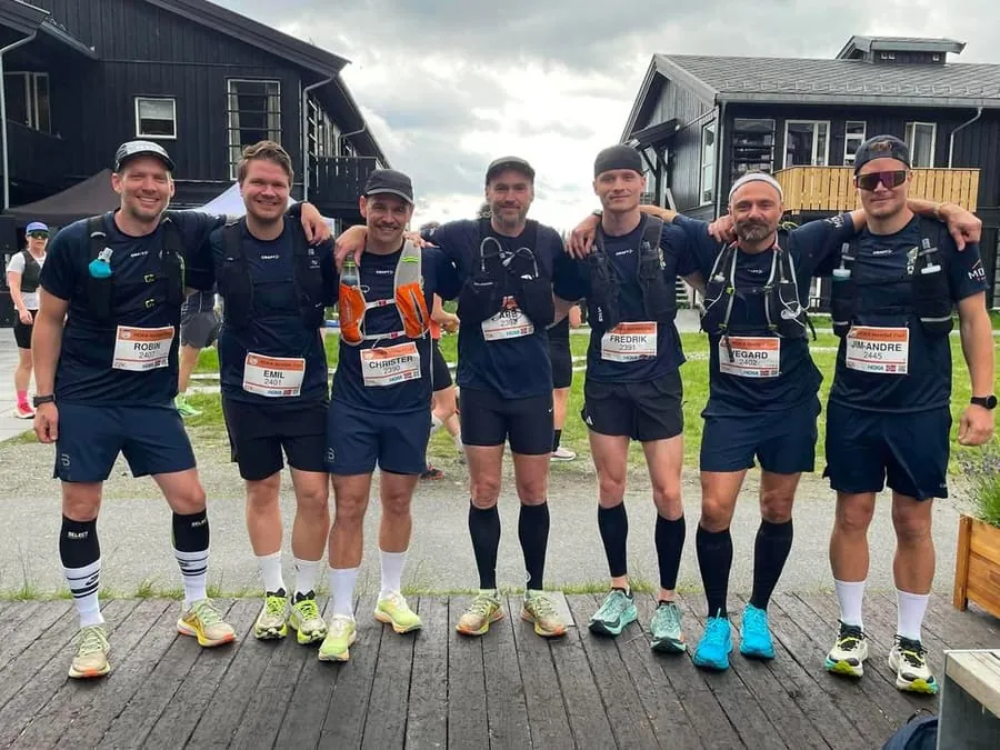 Hele gjengen klare for start på Norefjell Trail